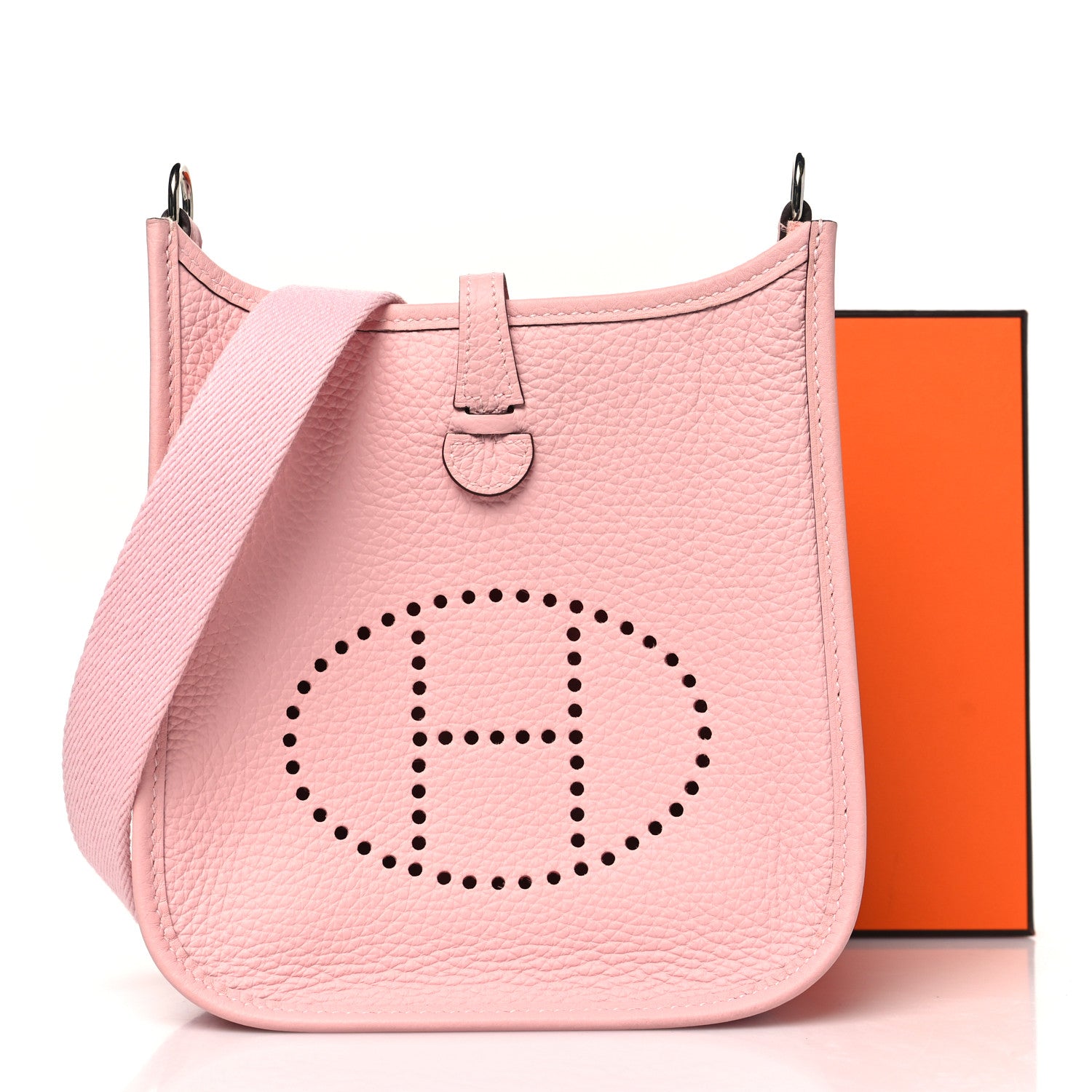 Hermes Taurillon Clemence Evelyne TPM Rose Sakura 10 of 10