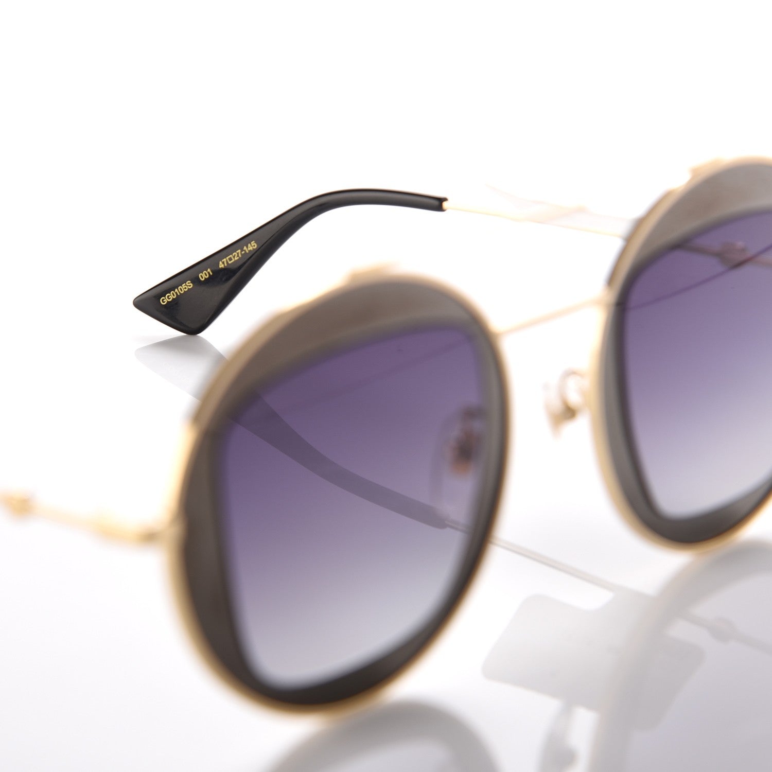 Gucci Sunglasses GG 0105S Gold 5 of 6