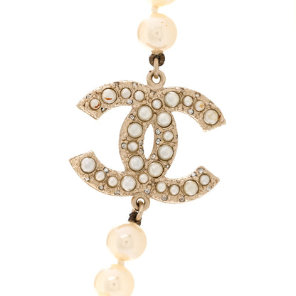 Chanel Pearl CC 100th Anniversary Necklace Light Gold 4 of 6