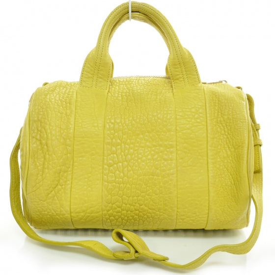 Alexander Wang Leather Rocco Satchel Citrus 4 of 7