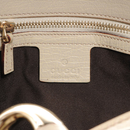 Gucci Monogram Large Horsebit Chain Hobo Off White 6 of 7