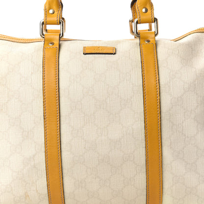 Gucci GG Plus Monogram Medium Joy Boston White Yellow 10 of 11