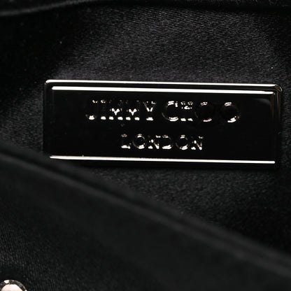 Jimmy Choo Satin Crystal Embellished Titania Clutch  Black 7 of 11