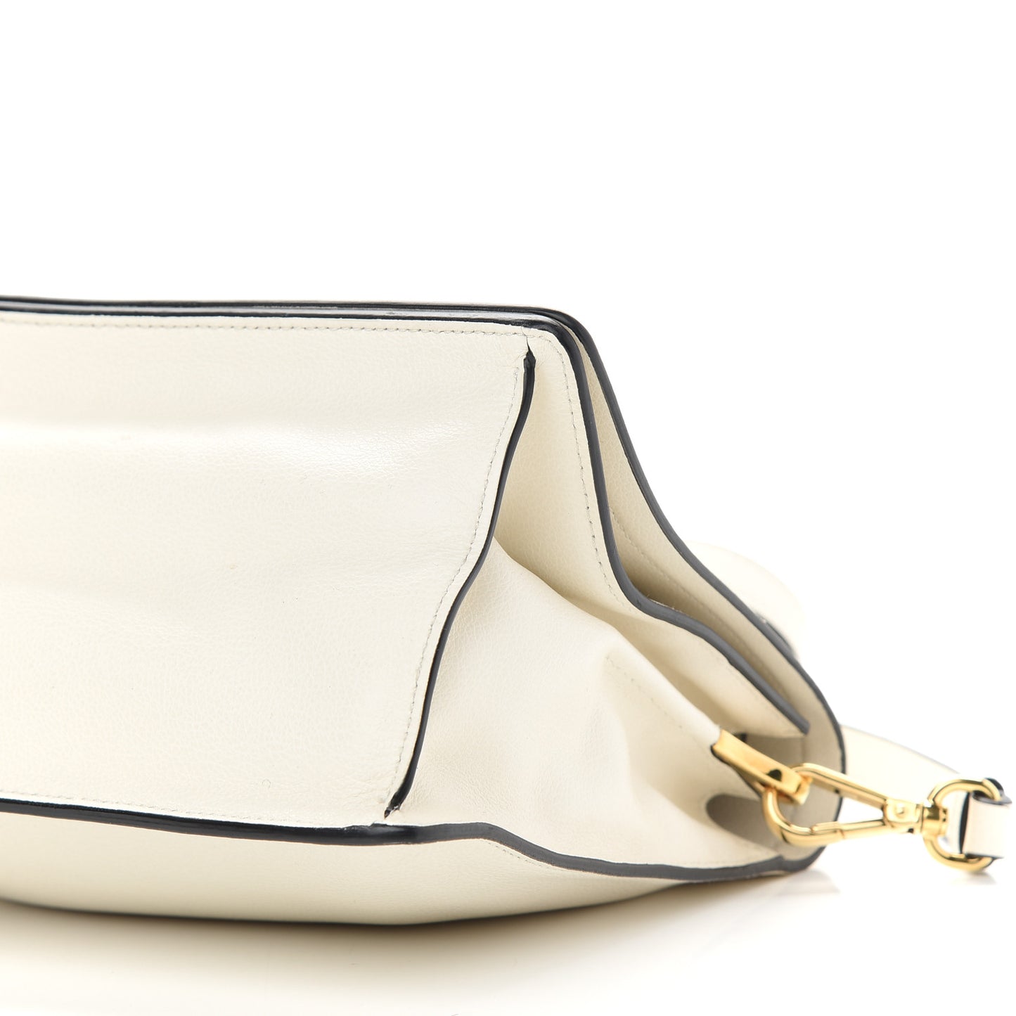 Vitello Daino Crossbody Flap White