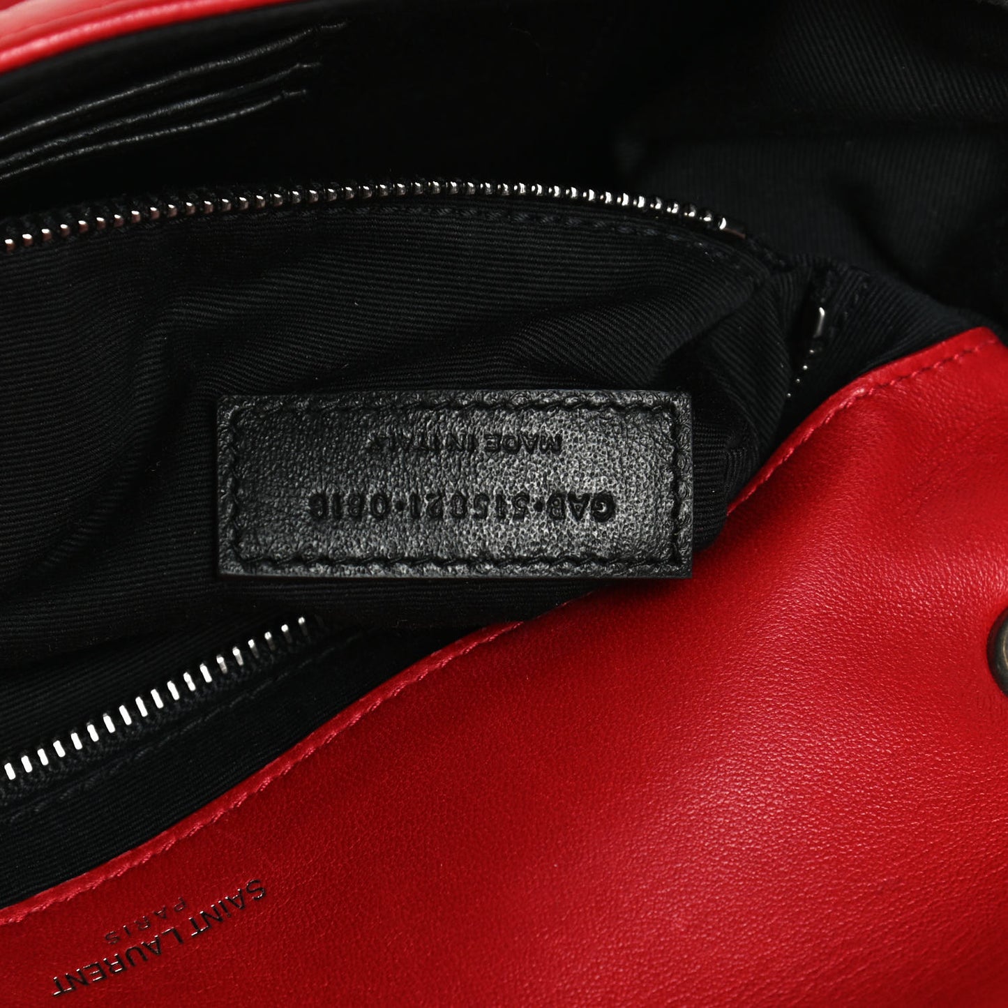 Lambskin Patchwork Monogram Medium Jamie Red