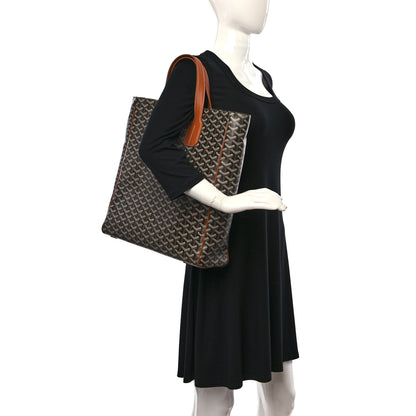Goyard Goyardine Voltaire III Tote Black Gold 2 of 19