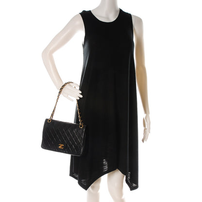 Chanel Lambskin Quilted Medium Double Flap Black 2 of 7