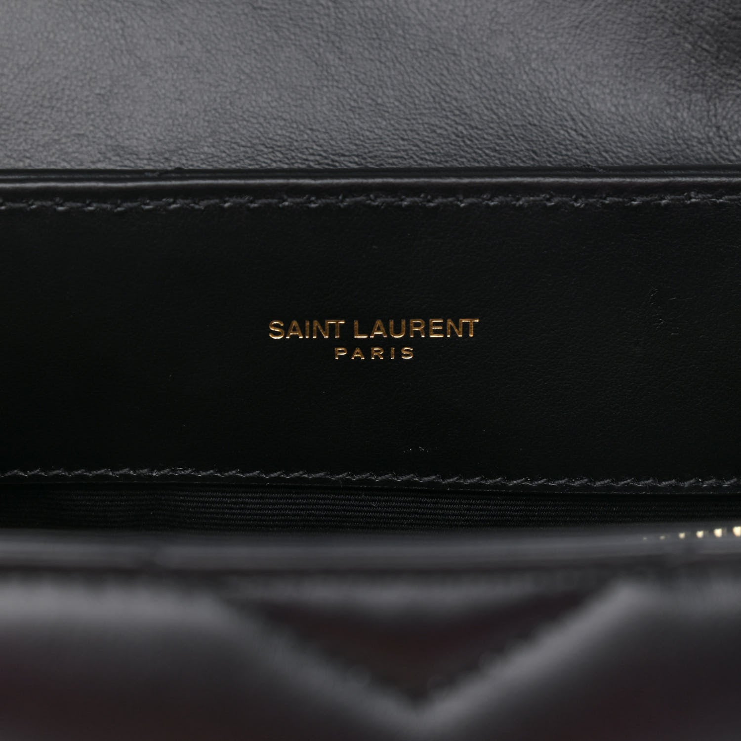 Saint Laurent Calfskin Y Quilted Monogram Medium Loulou Chain Satchel Black 7 of 10
