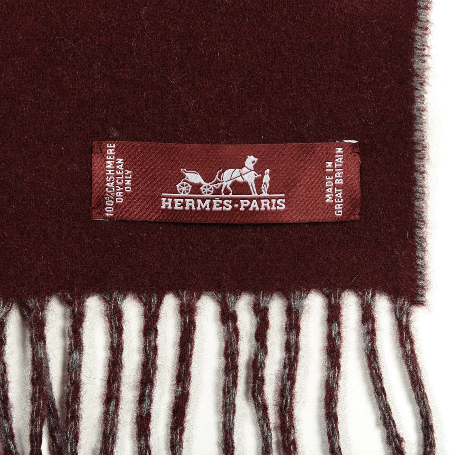 Hermes Cashmere Fringe Stole 3 of 3