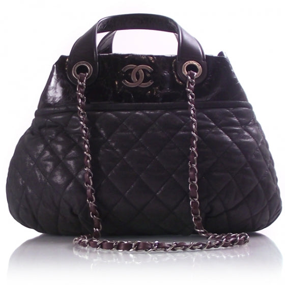 Leather Quilted Shoulder Bag