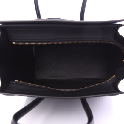 Celine Smooth Calfskin Micro Luggage Black 5 of 9