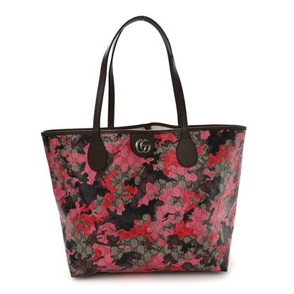 Gucci GG Supreme Monogram Camouflage Tote  Pink Red 1 of 10