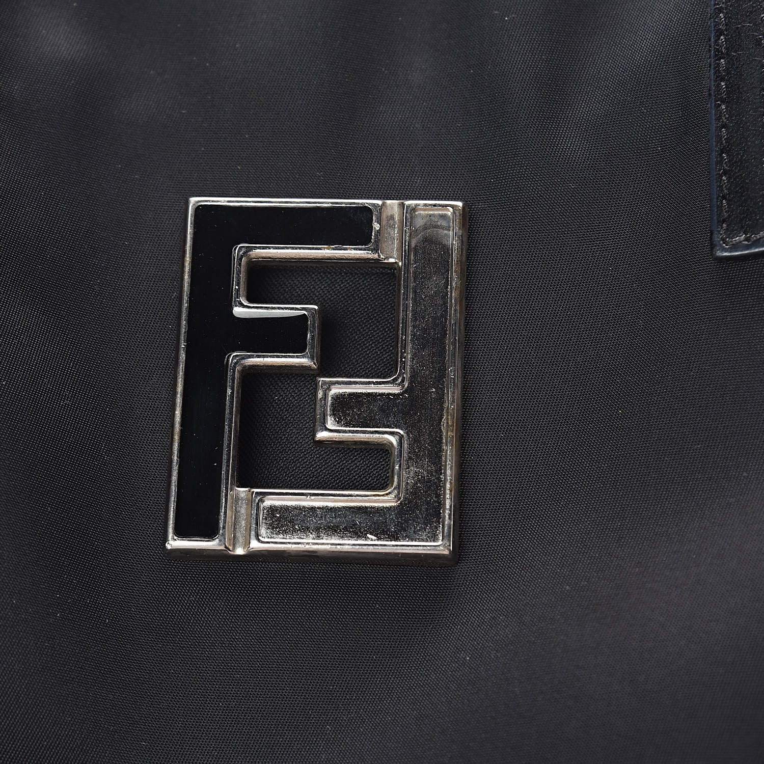 Fendi Nylon Small Tote Black 12 of 15