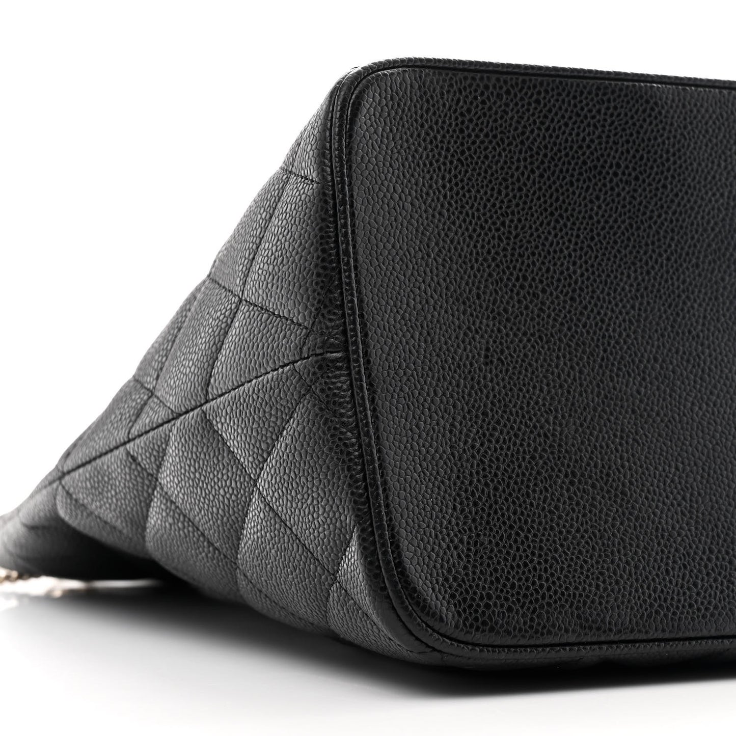 Caviar Quilted Medallion Tote Black