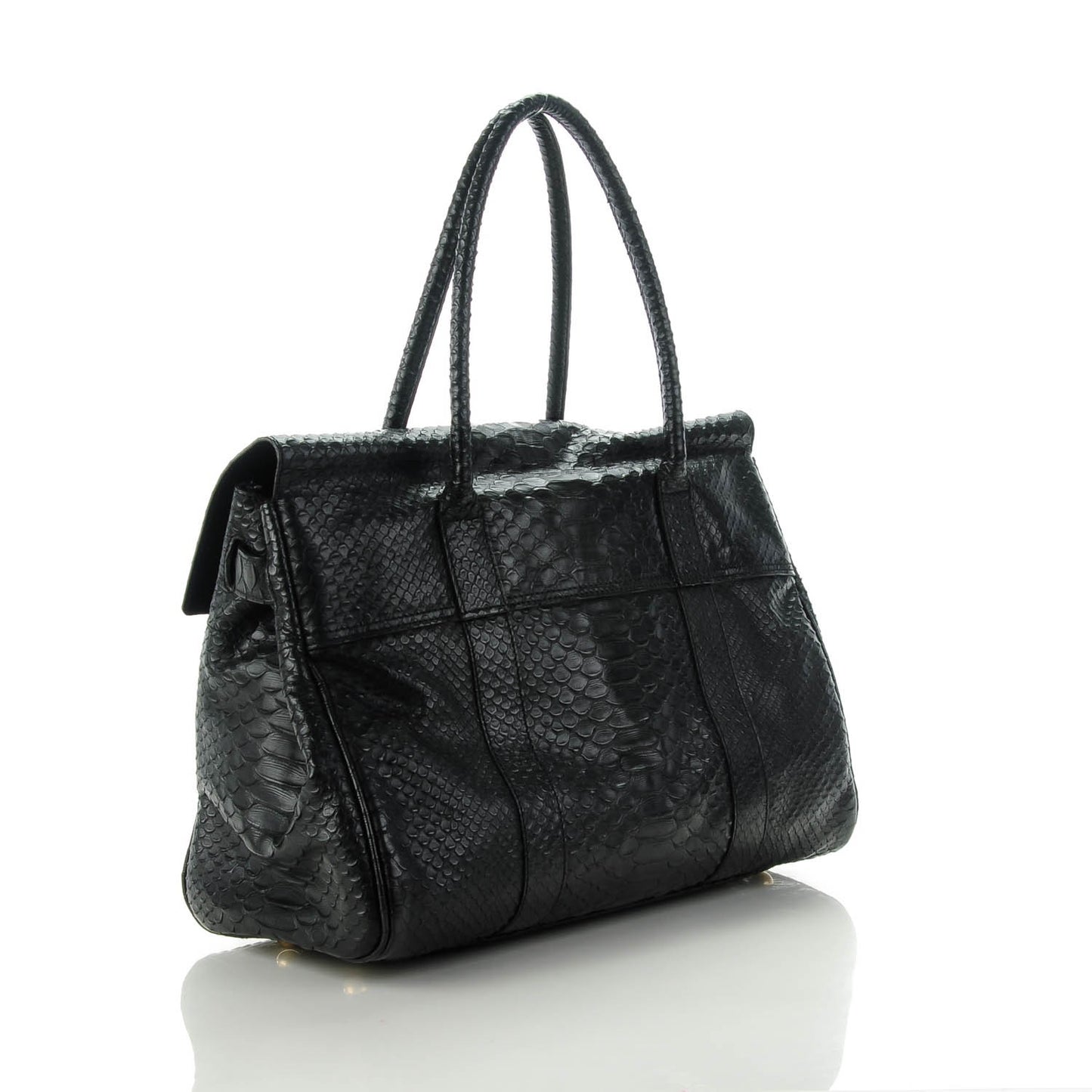 Silky Snake Print Bayswater Black