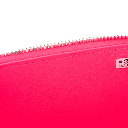Chanel Lambskin Quilted Metal Enamel Small Top Handle Vanity Case With Chain Pink 7 of 11