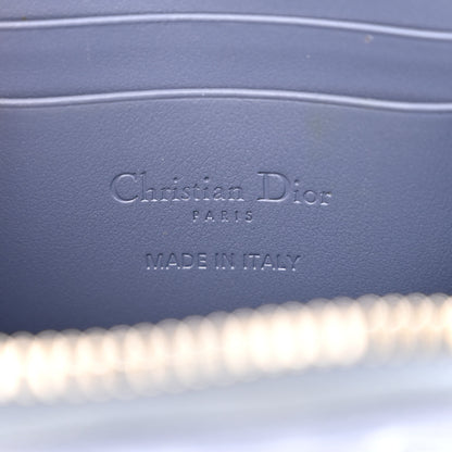 Christian Dior Calfskin Cannage Diamond Cannage Phone Holder Blue 6 of 14