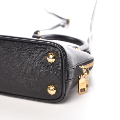 Prada Saffiano Lux Mini Promenade Tote Black 9 of 9