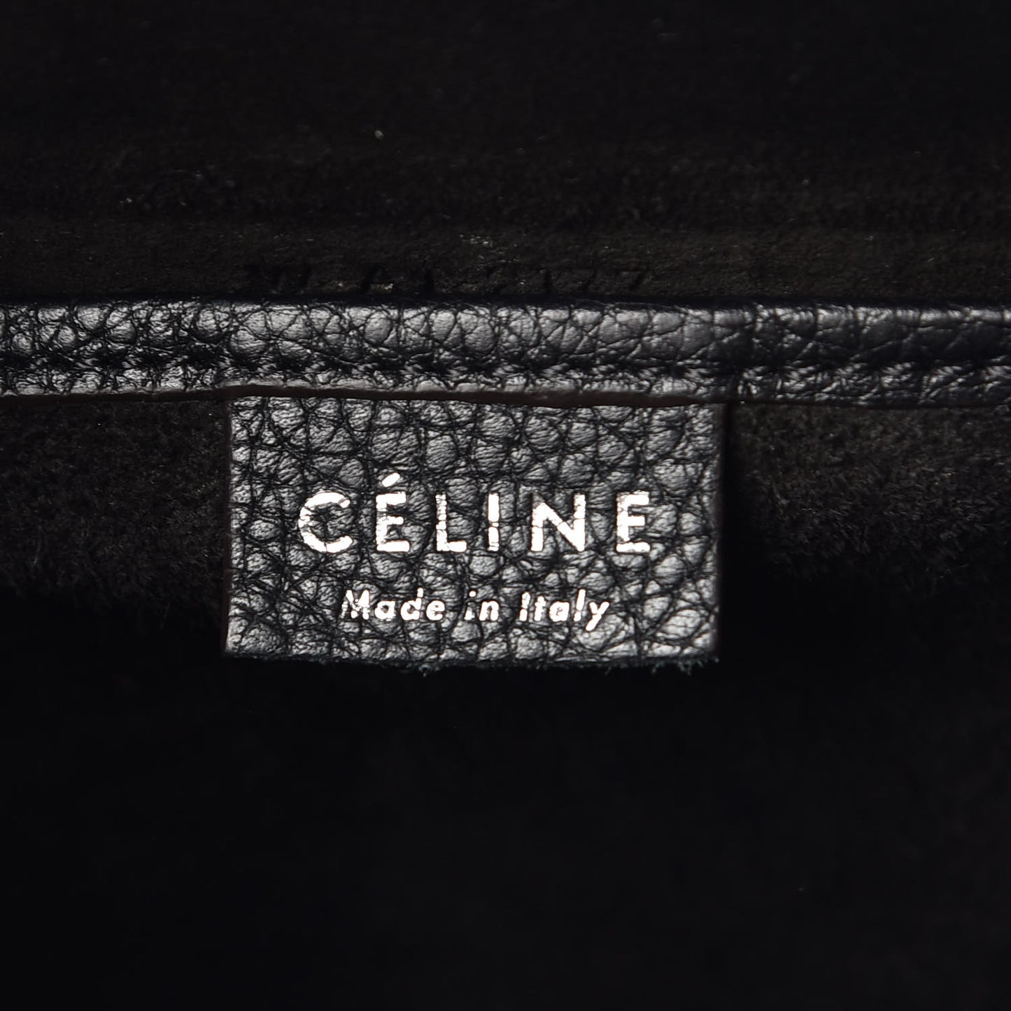 Drummed Calfskin Nano Luggage Black