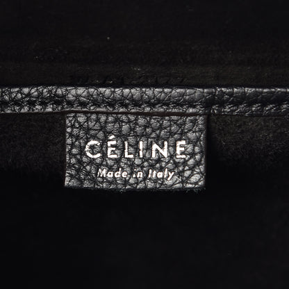 Celine Drummed Calfskin Nano Luggage Black 6 of 15