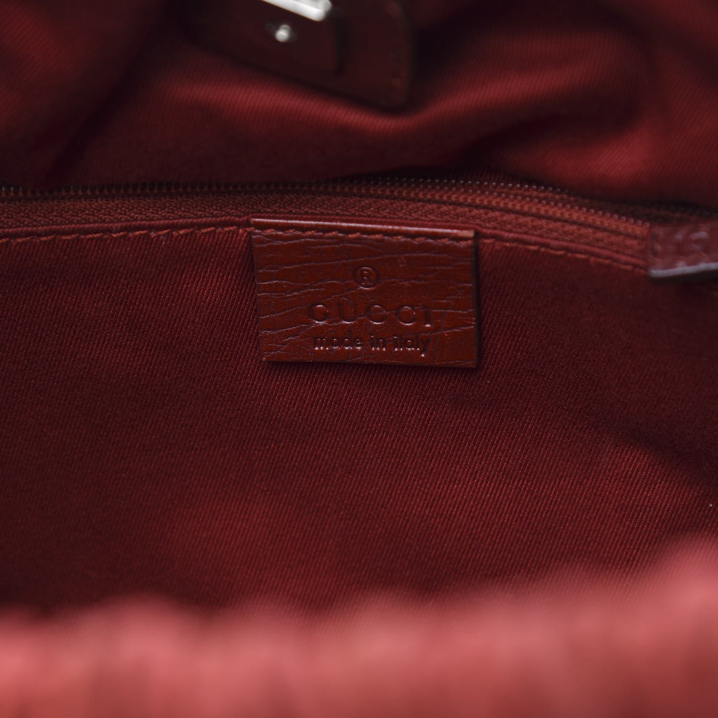 Monogram Hobo Red