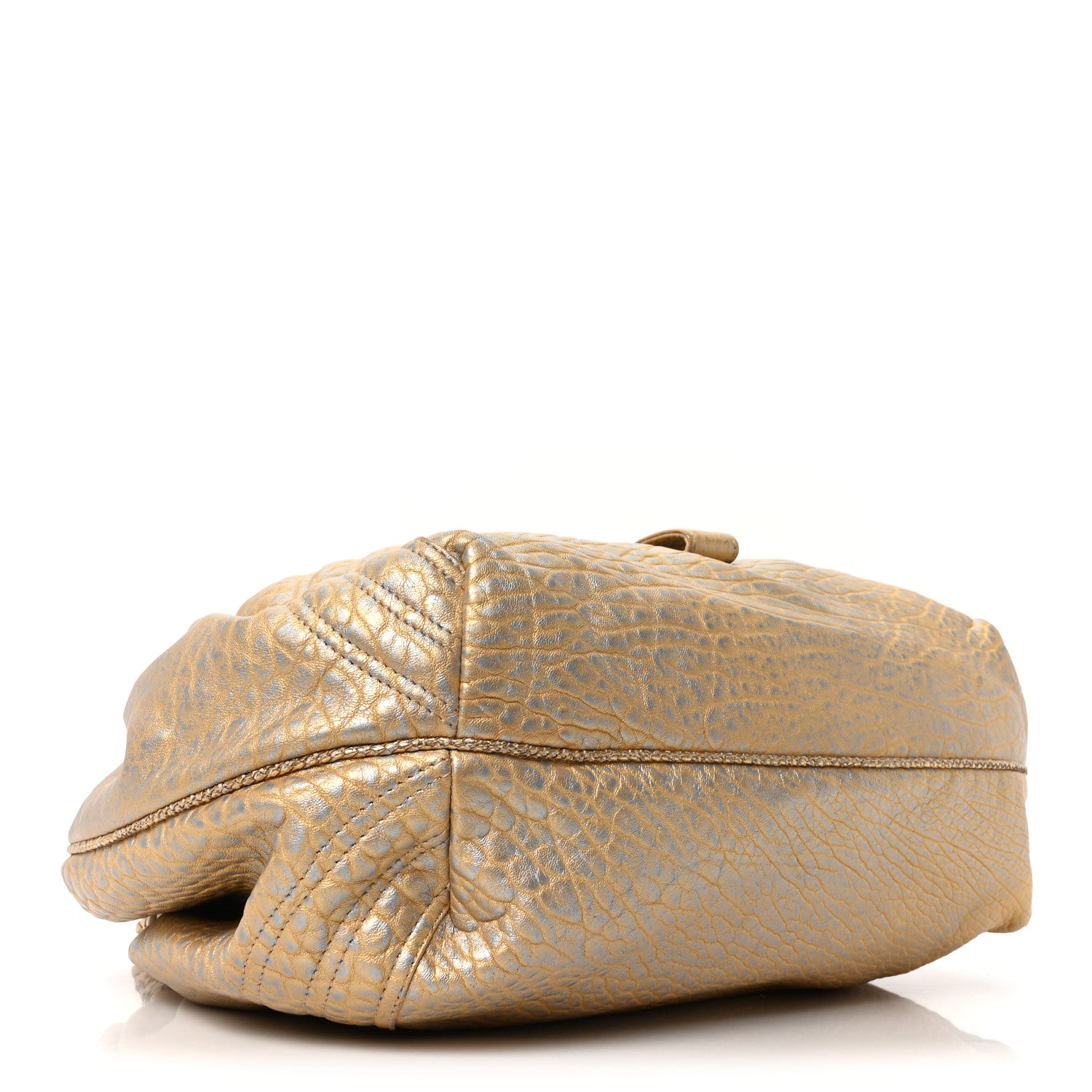 Fendi Nappa Nuvolata Bimetal Spy Oro Argento 4 of 9
