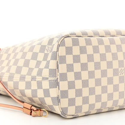 Louis Vuitton Damier Azur Neo Neverfull MM Rose Ballerine 9 of 10