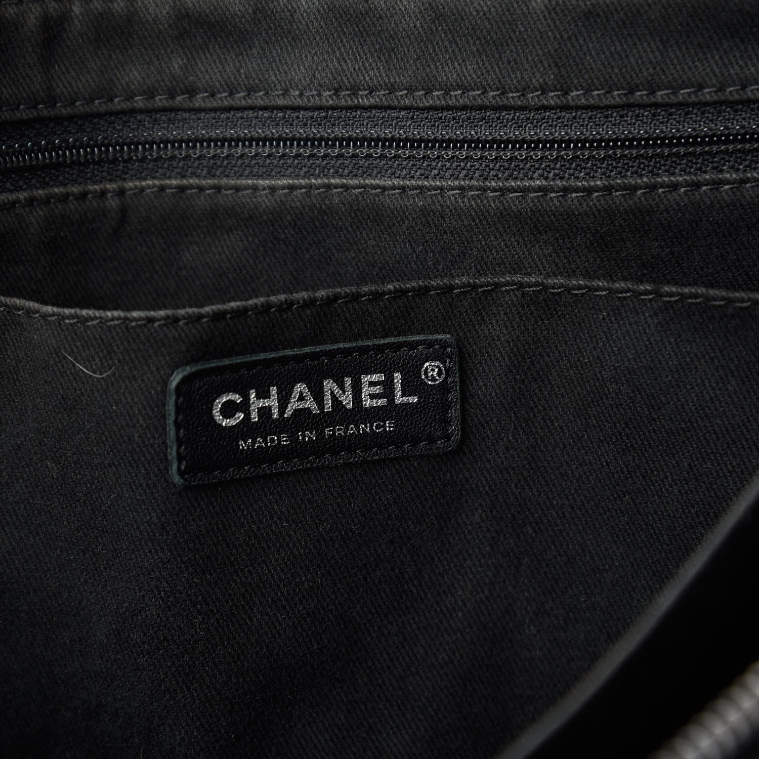 Chanel Grained Vegetal Calfskin Urban Shopping Tote Black 8 of 12