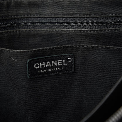 Chanel Grained Vegetal Calfskin Urban Shopping Tote Black 8 of 12