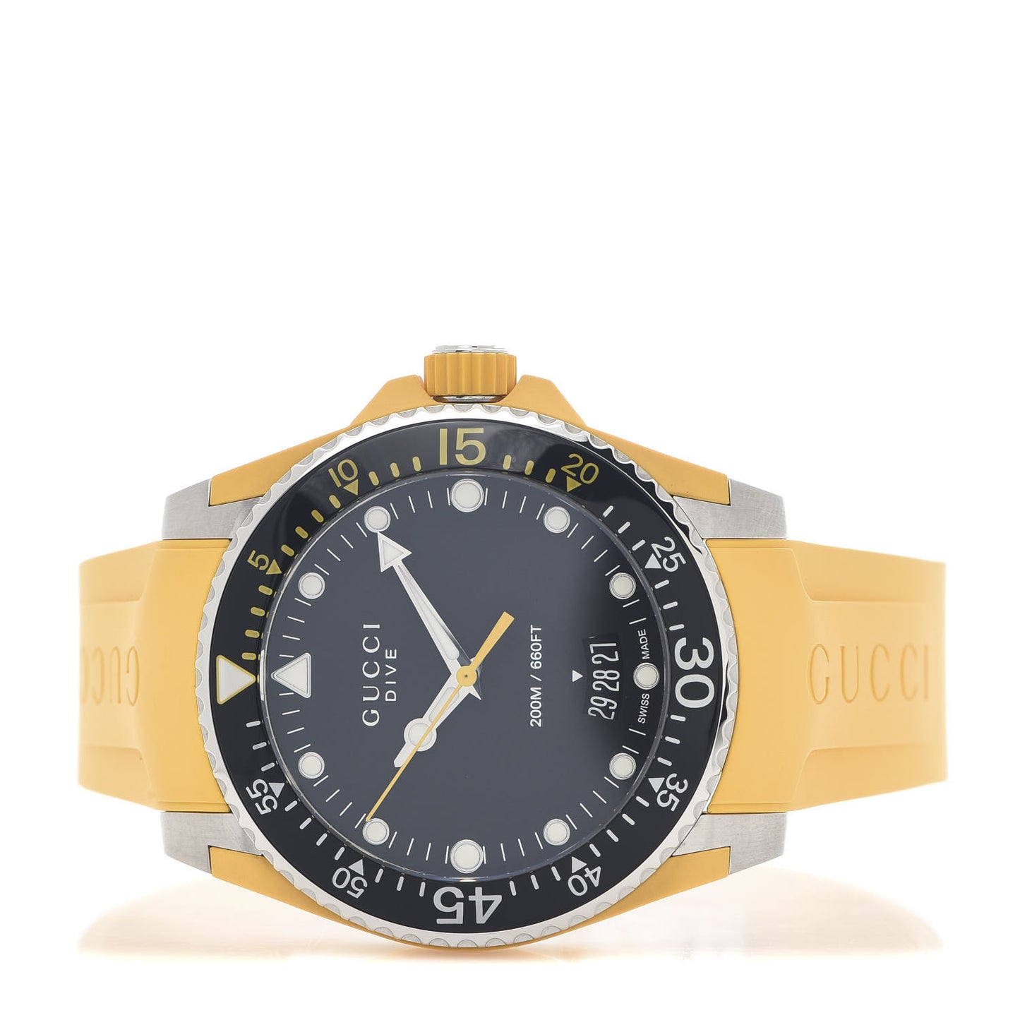 Stainless Steel Rubber 40mm Dive Quartz Watch