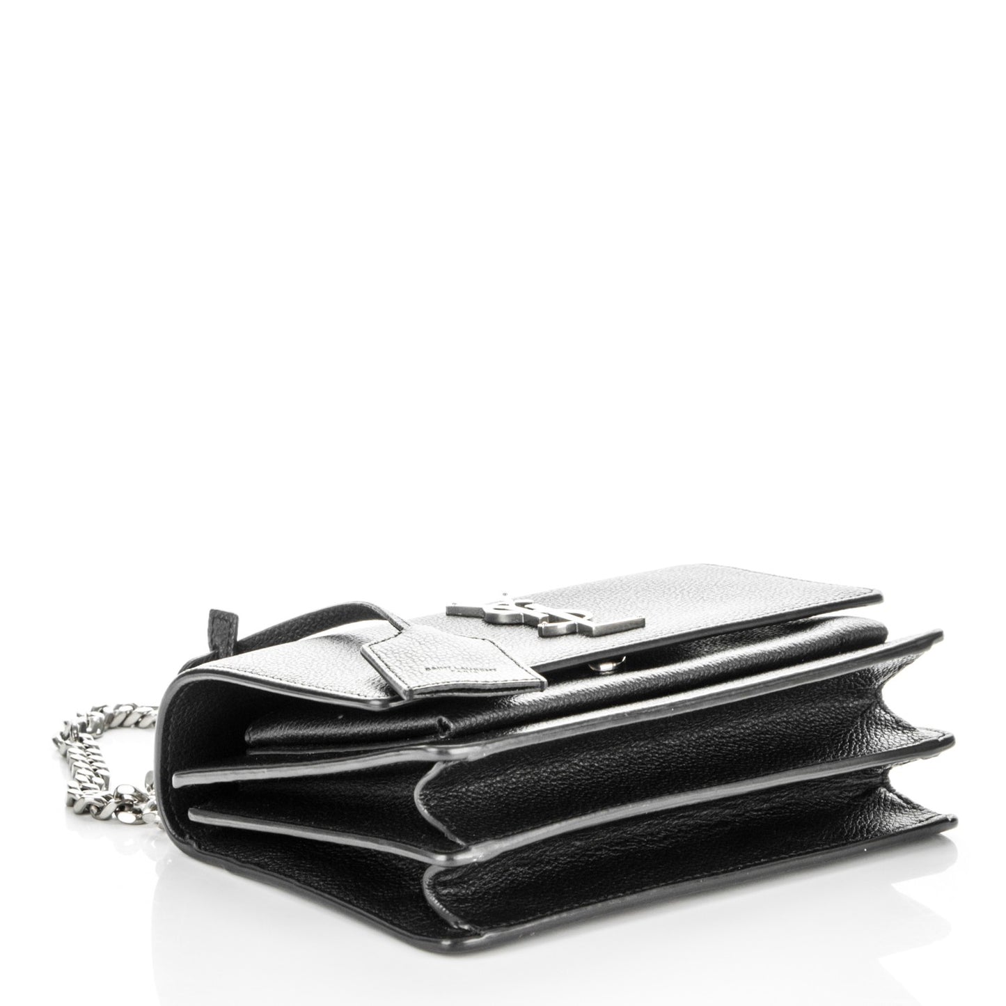 Grained Calfskin Small Monogram Sunset Black