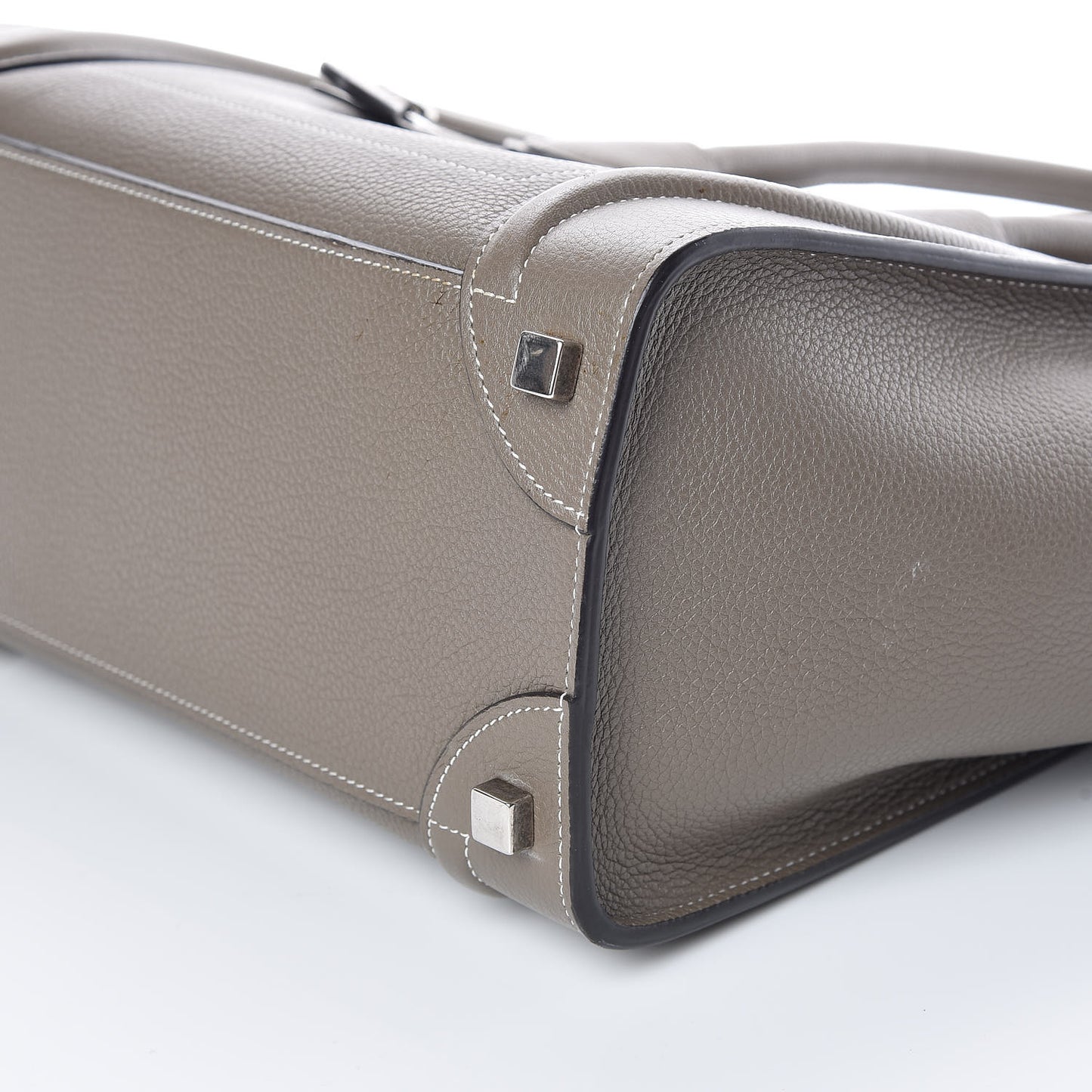 Drummed Calfskin Micro Luggage Souris