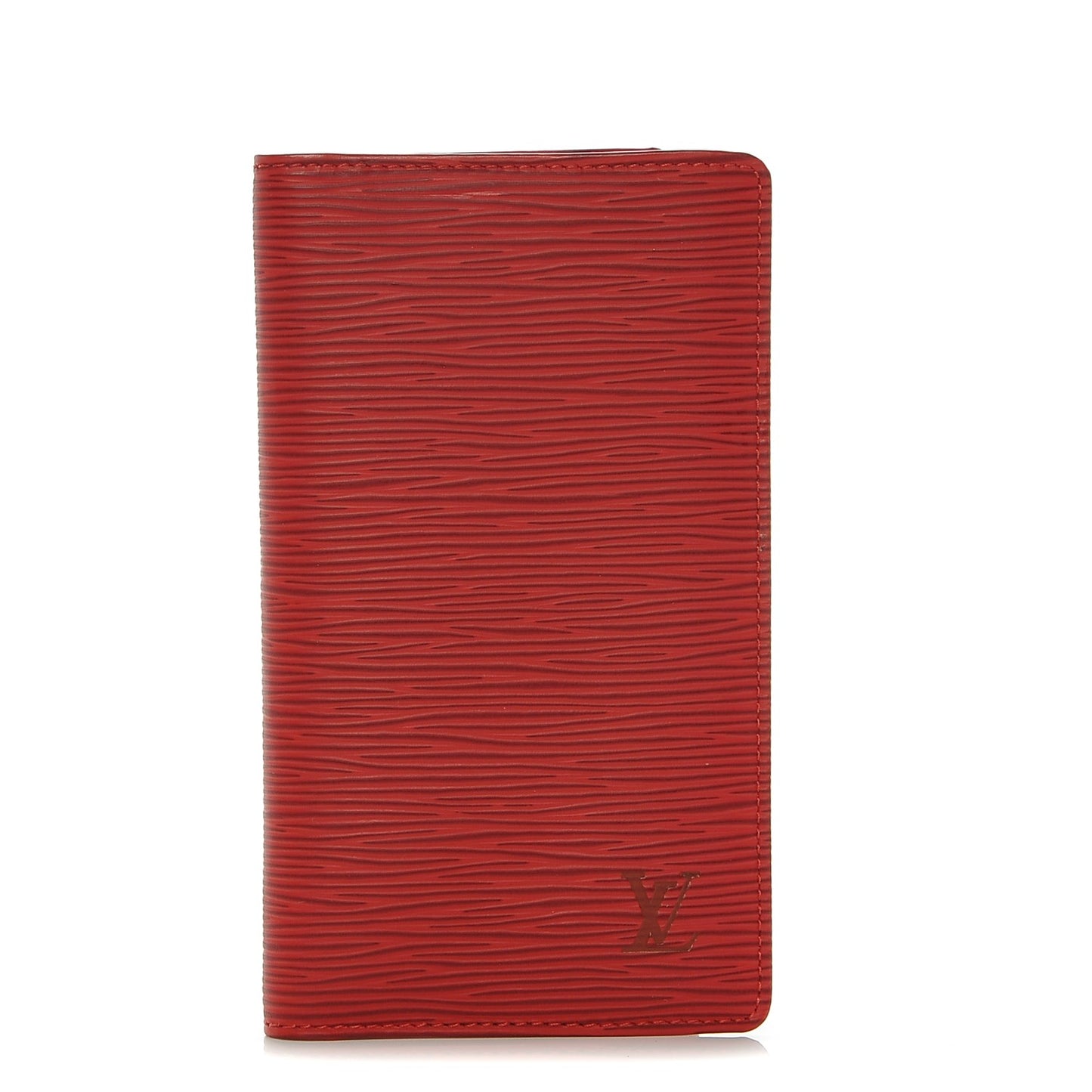 Epi Checkbook Cover Castillan Red