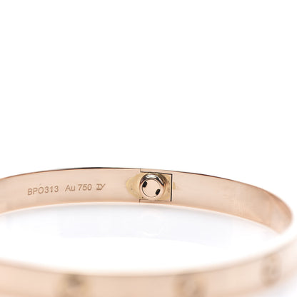 Cartier 18K Pink Gold LOVE Bracelet 19 5 of 6