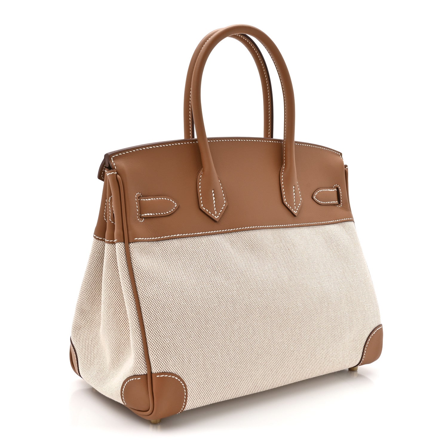 Hermes Toile Swift Birkin 30 Gold 3 of 11