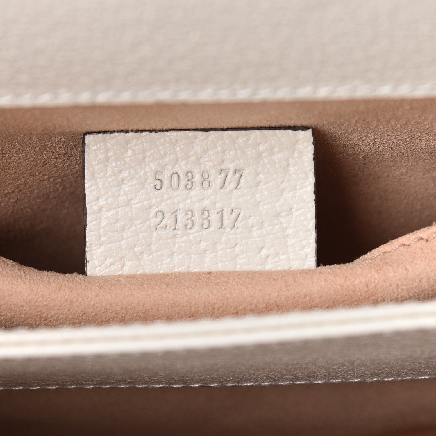 Gucci Suede Calfskin GG Web Small Ophidia Chain Shoulder Bag Burro New Mystic White 9 of 10