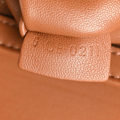 Celine Calfskin Triomphe Canvas Teen Triomphe Bag Tan 7 of 10