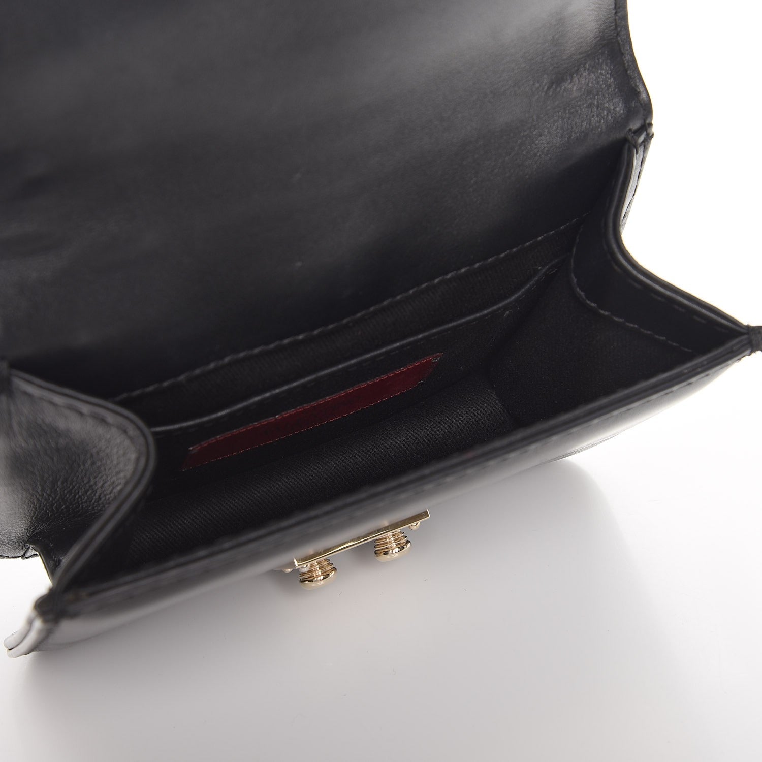 Valentino Garavani Vitello Mini Glam Lock Rockstud Flap Black 5 of 7