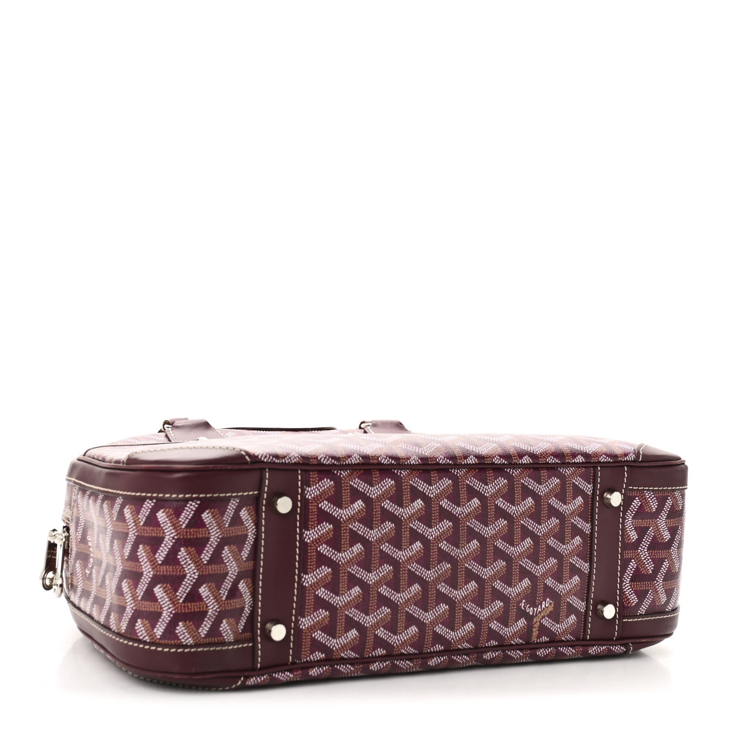 Goyard Goyardine Saint Jeanne MM Bowler Burgundy 4 of 9