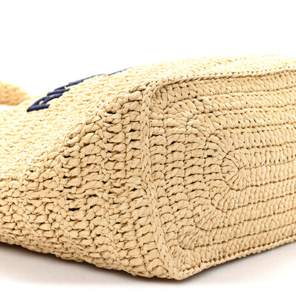 Saint Laurent Raffia Rive Gauche Tote Natural 9 of 11