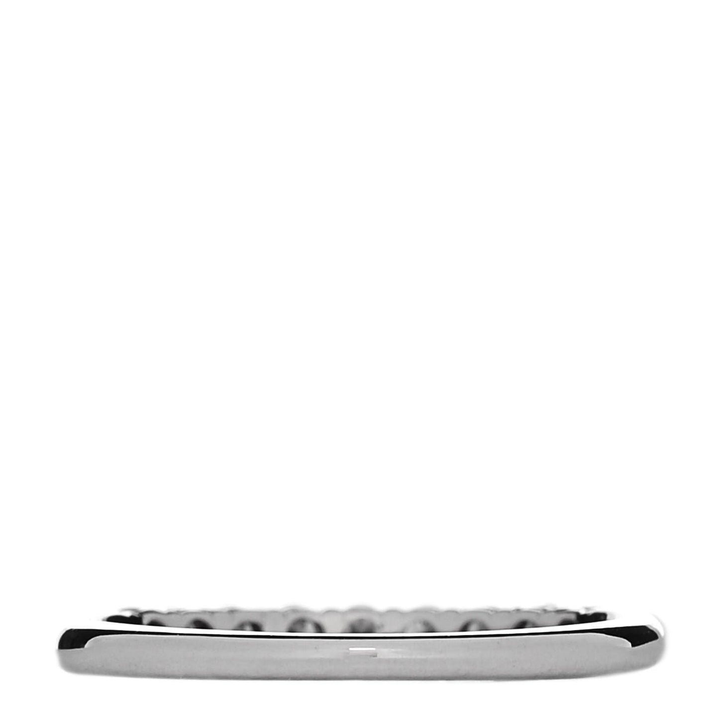 Platinum Diamond .27ctw 2.2mm Half Circle Forever Band Ring 53 6.5