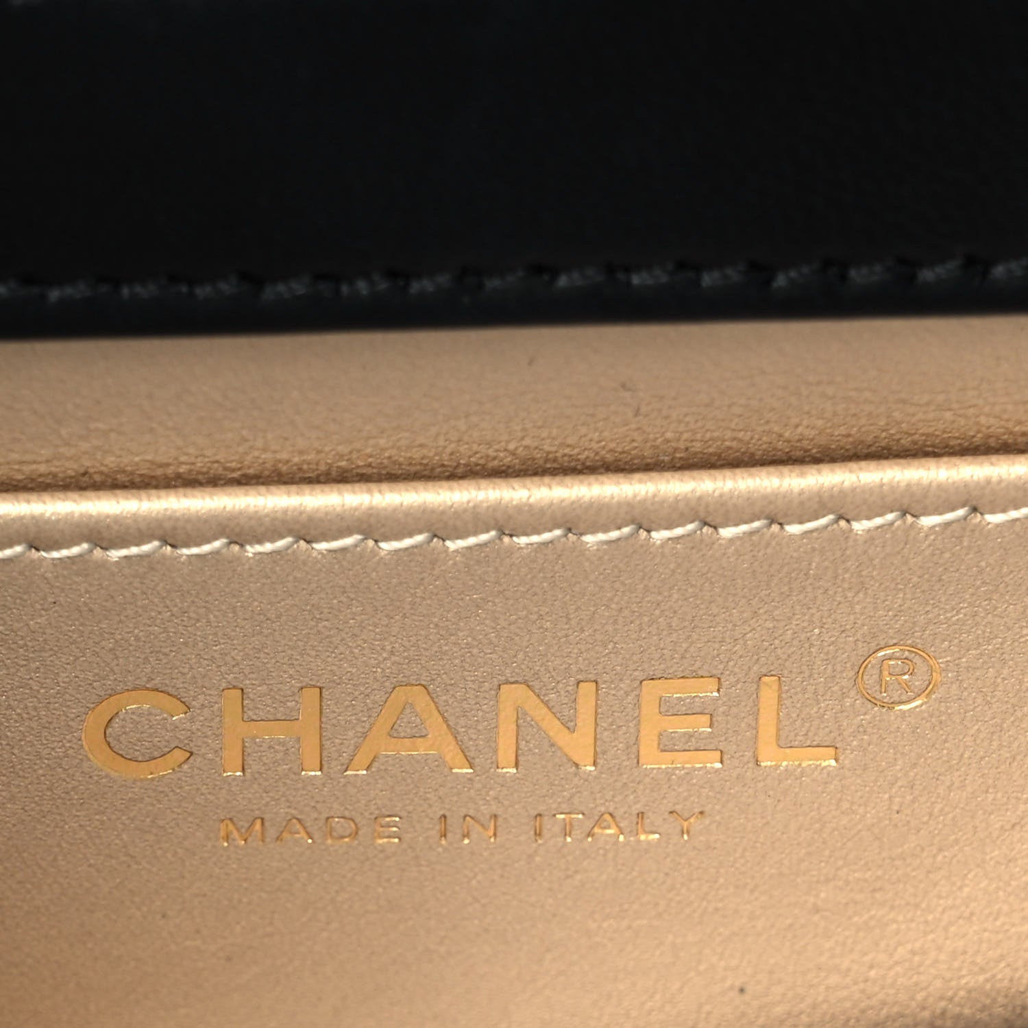 Chanel Lambskin Quilted Mini CC Crystal Logo Chain Flap Black 5 of 9