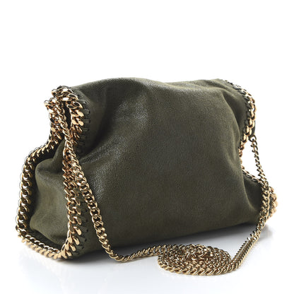 Stella McCartney Shaggy Deer Mini Falabella Fold Over Tote Olive 4 of 10
