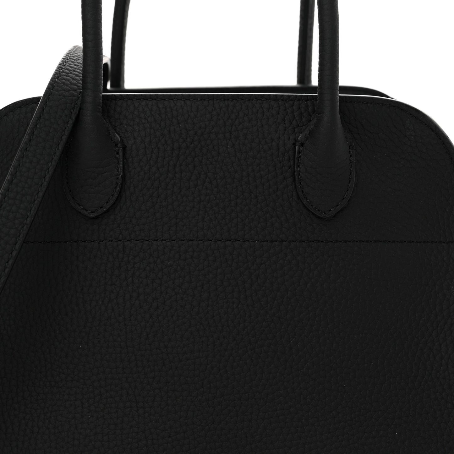 Grained Calfskin Soft Margaux 10 Bag Black