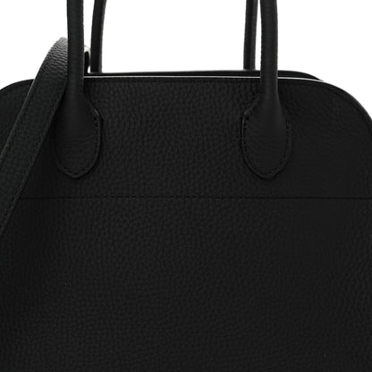 The Row Grained Calfskin Soft Margaux 10 Bag Black 7 of 10