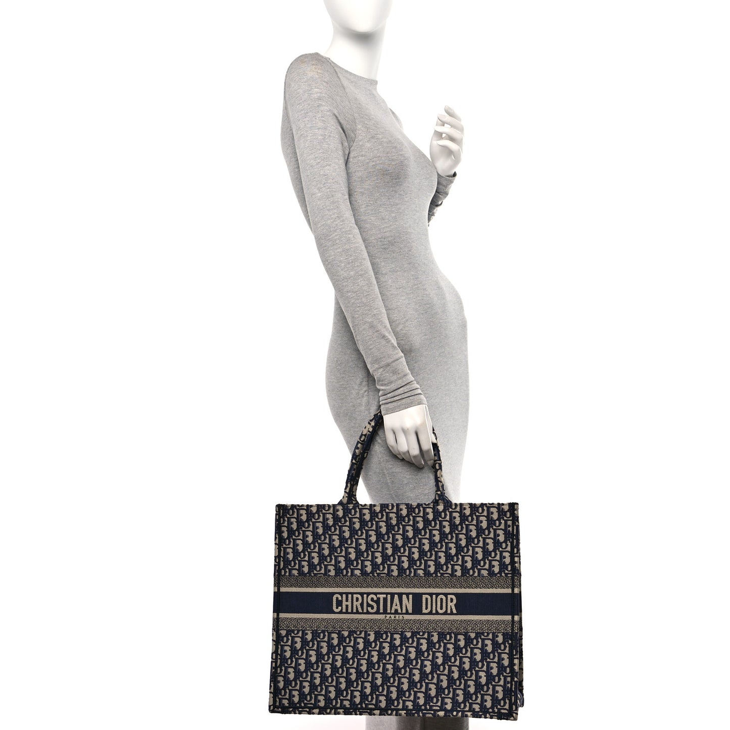 Oblique Large Book Tote Blue Multicolor