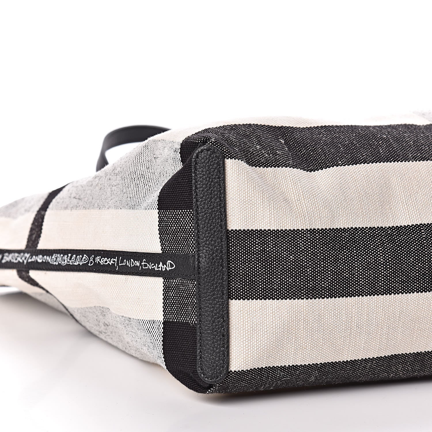 Burberry Coated Canvas Medium Reversible Doodle Tote White Black 11 of 13