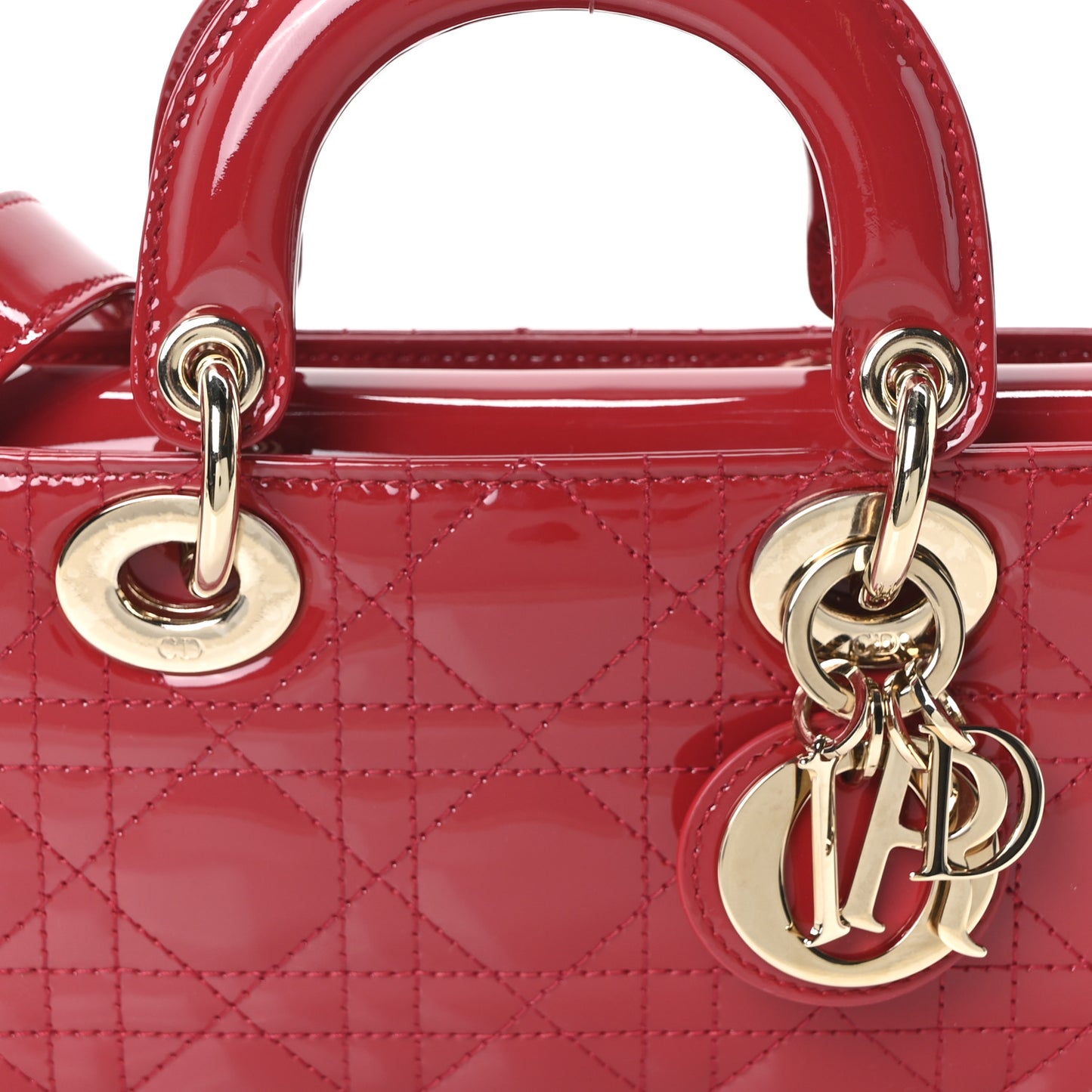 Patent Cannage Small Lady D-Joy Mexican Red