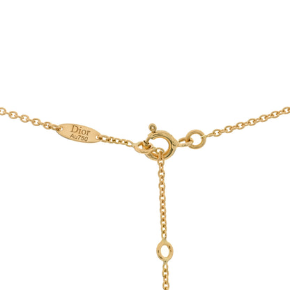 Christian Dior 18K Yellow Gold Diamond Lapis Lazuli Rose Des Vents Necklace 3 of 3