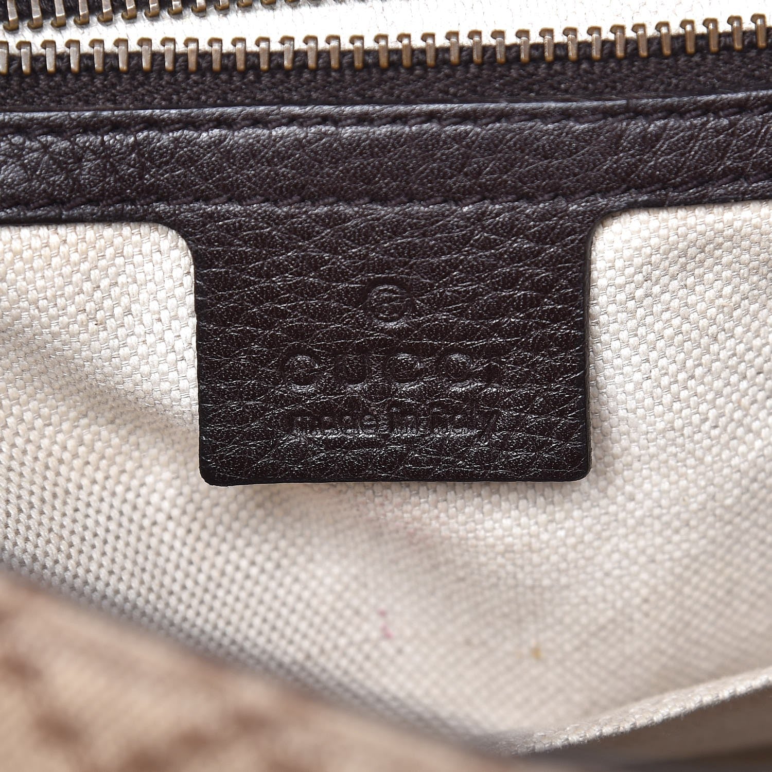 Gucci Diamante Cellarius Calfskin Medium 1973 Shoulder Bag Beige Ebony Cocoa 6 of 7
